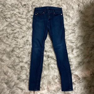7 For All Mankind Jeans- light weight- dark blue